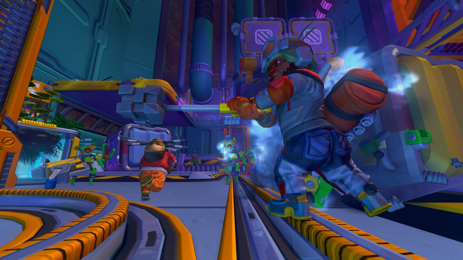 Players inside a Scrap Mechanic quest area