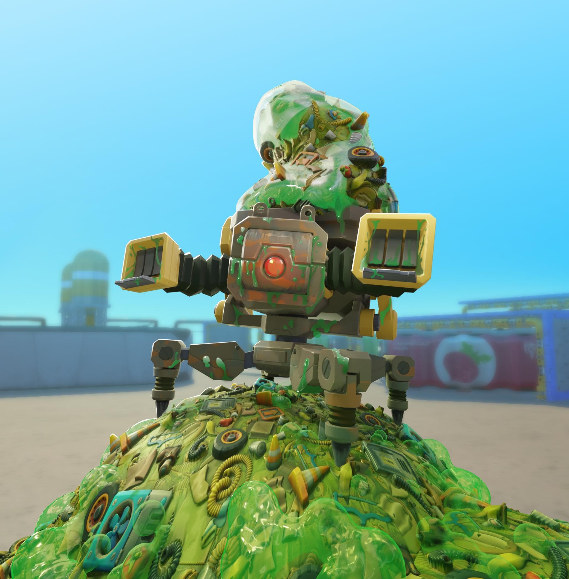 Official Scrap Mechanic preview of the Trashbot arena boss